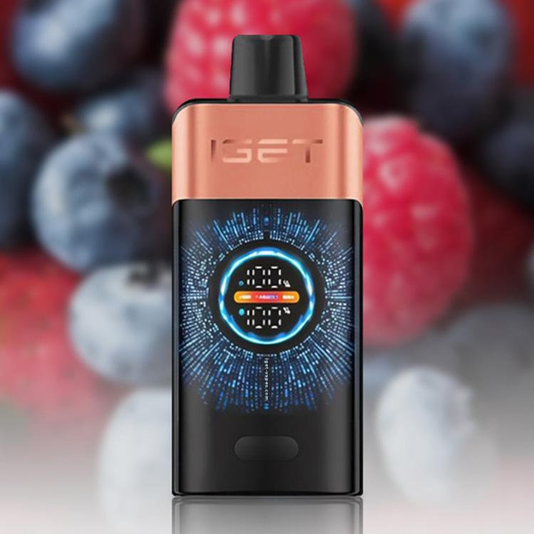 IGET One 12000 Puffs E-Cigarette, Blueberry Raspberry