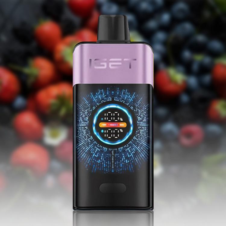 IGET One 12000 Puffs E-Cigarette, Mixed Berries Ice