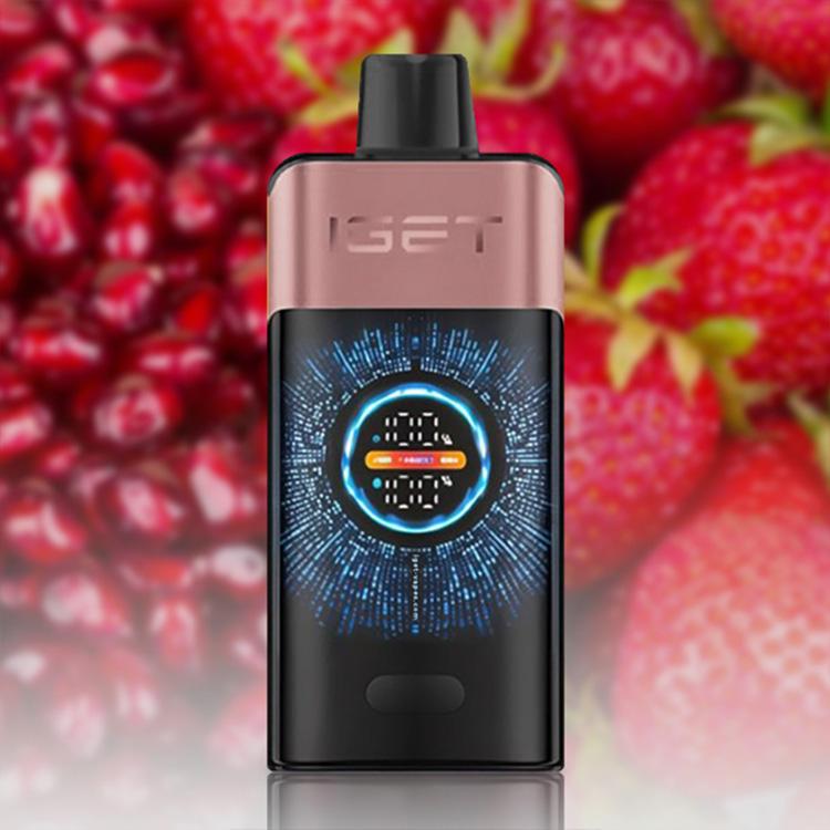 IGET One 12000 Puffs E-Cigarette, Strawberry Pomegranate Ice