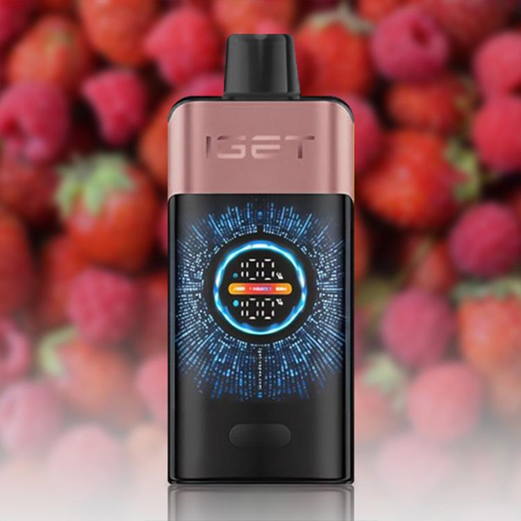 IGET One 12000 Puffs E-Cigarette, Strawberry Raspberry