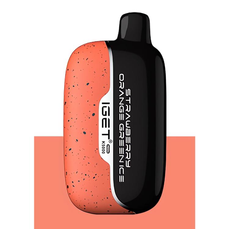 IGET Moon K5000 E-Cigarette, Strawberry Orange Green Ice