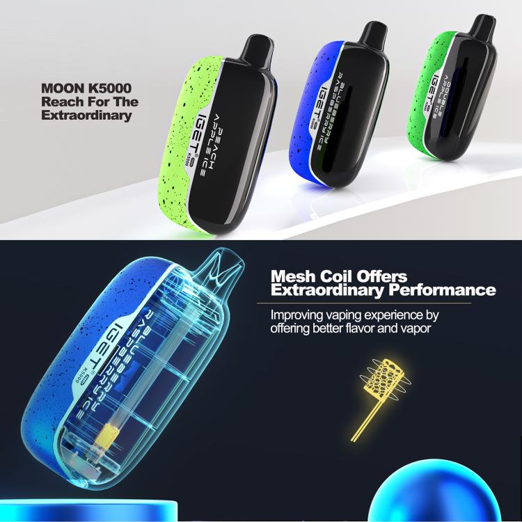 IGET Moon K5000 E-Cigarette, Pineapple Kiwi Ice