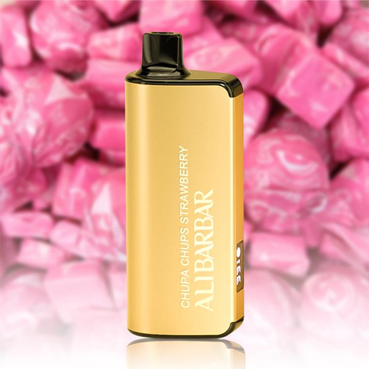 ALIBARBAR INGOT 9000 Puffs E-Cigarette, Chupa Chups Strawberry