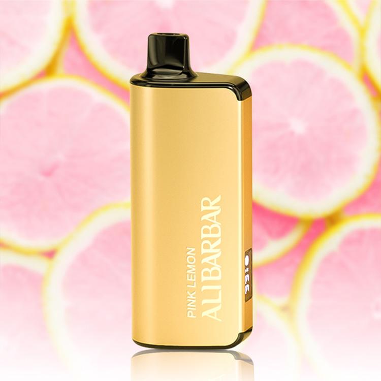 ALIBARBAR INGOT 9000 Puffs E-Cigarette, Pink Lemon