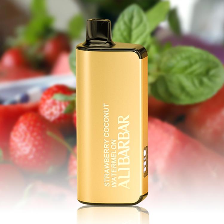ALIBARBAR INGOT 9000 Puffs E-Cigarette, Strawberry Coconut Watermelon