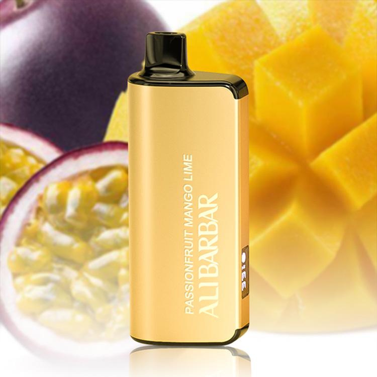 ALIBARBAR INGOT 9000 Puffs E-Cigarette, Passion Fruit Mango Lime