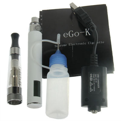650mAh Quit Smoking USB Rechargeable Electronic Cigarettes with LCD Power Display & 1.6mL Detachable Transparent Atomizer
