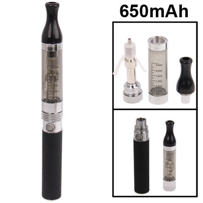 650mAh T2S Quit Smoking USB Rechargeable Electronic Cigarettes with 2.4mL Detachable Transparent Atomizer, S-EC-1056A, S-EC-1056B, S-EC-1056C