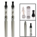 2 PCS 1100mAh T2S Quit Smoking USB Rechargeable Electronic Cigarettes with 2.4mL Transparent Detachable Atomizer