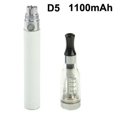 D5 1100mAh Single Stem USB Rechargeable Electronic Cigarette with 5ML Atomizer
