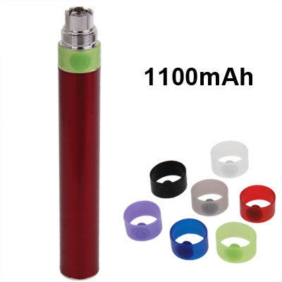1100mAh Electronic Cigarette Battery Manually Tobacco Stems with Seven-color Power Button Circle