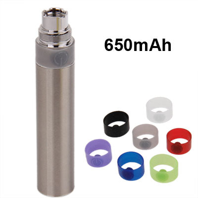 650mAh Electronic Cigarette Battery Manually Tobacco Stems with Seven-color Power Button Circle