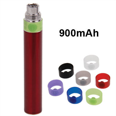 900mAh Electronic Cigarette Battery Manually Tobacco Stems with Seven-color Power Button Circle