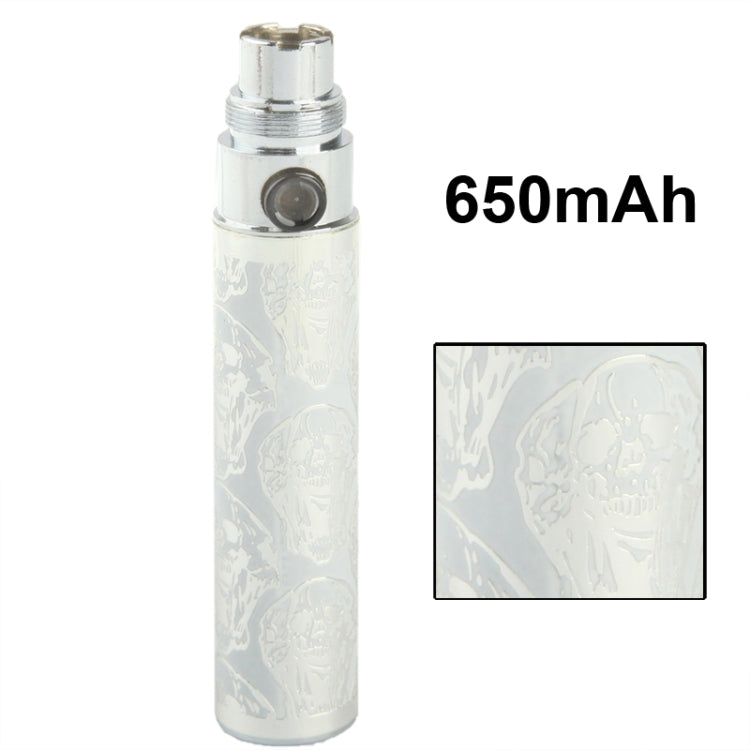 650mAh Stainless Steel Electronic Cigarette Battery Manually Tobacco Stems